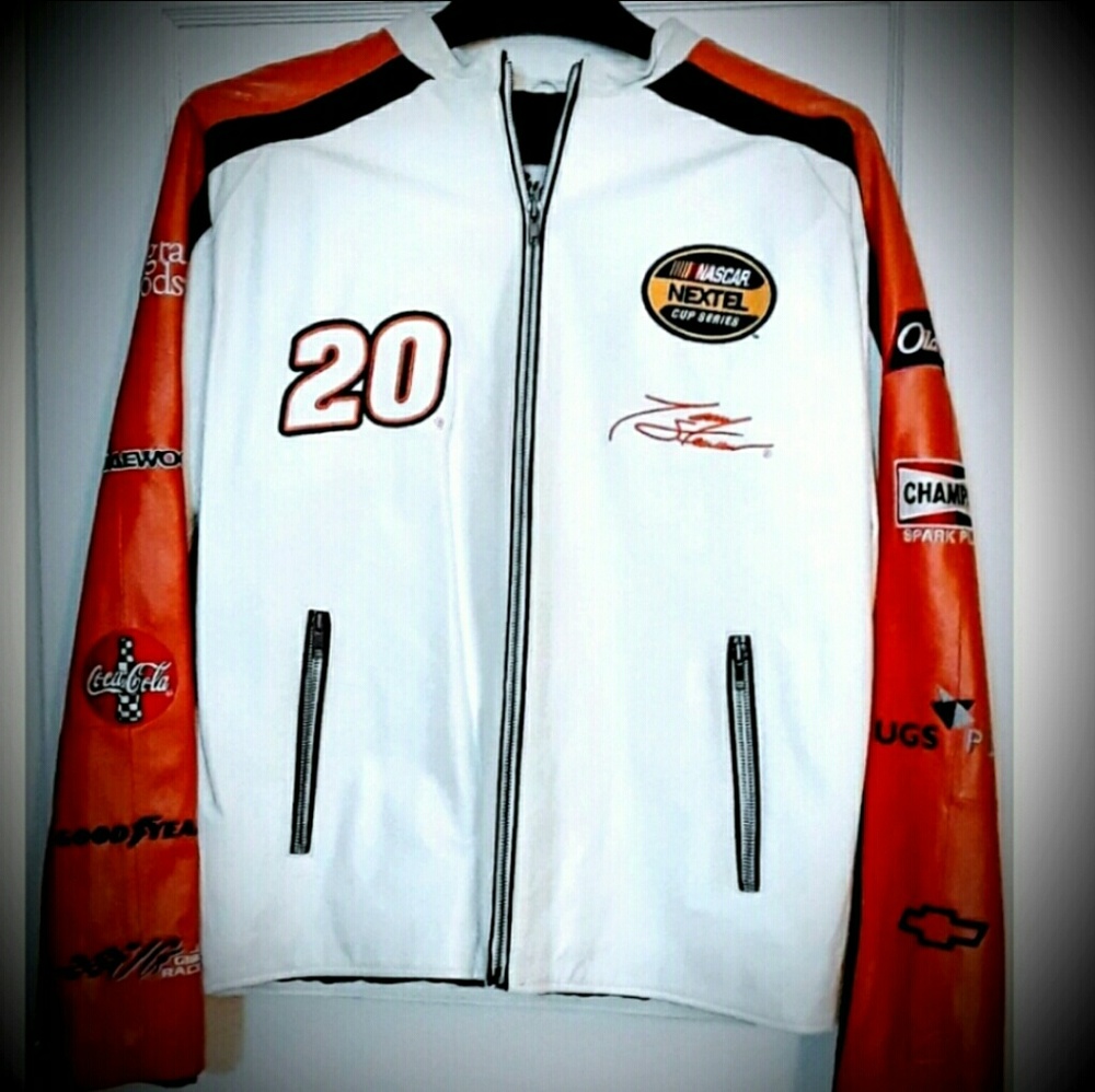 Tony Stewart leather Nascar Jacket...🔥